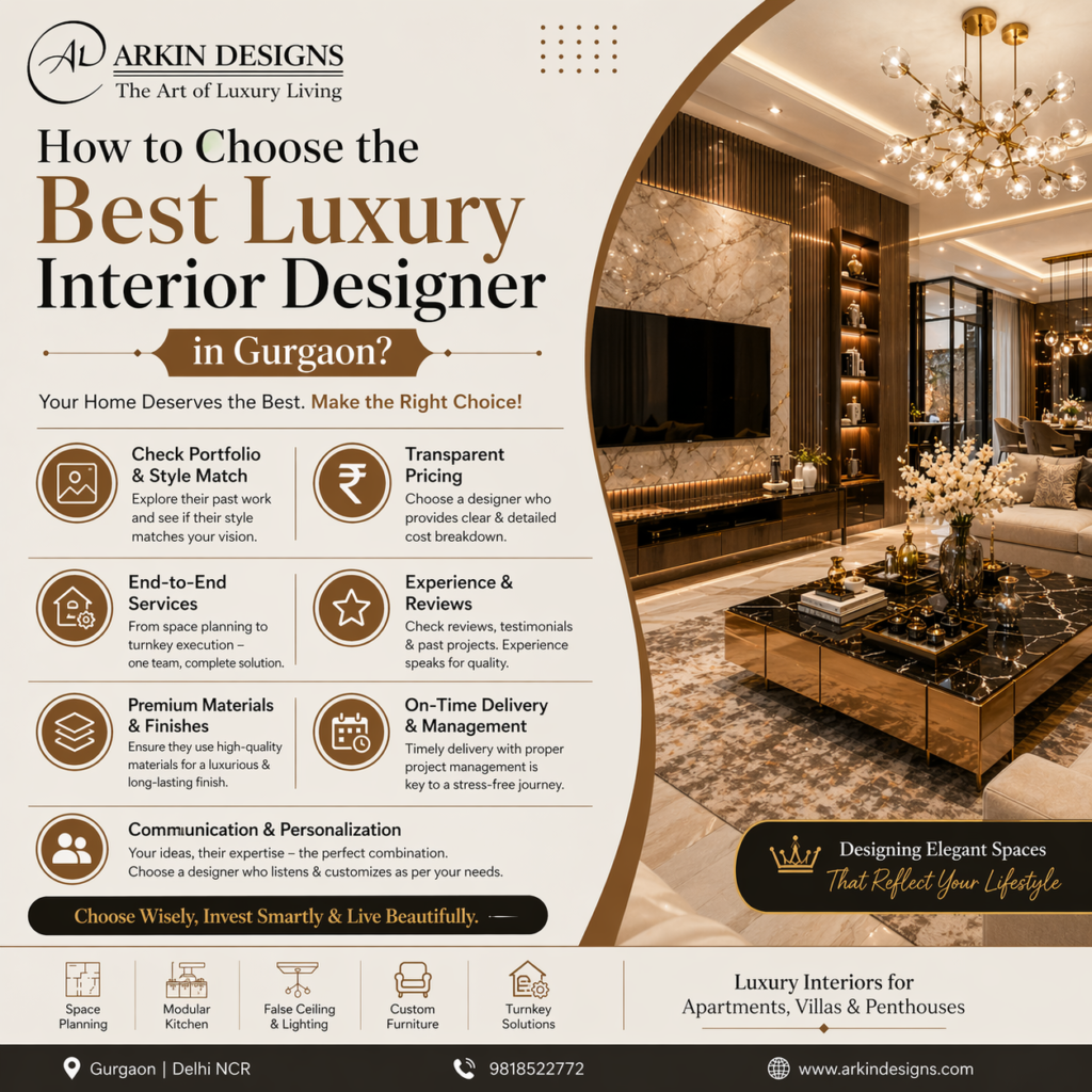 luxury interior designer in Gurgaon
