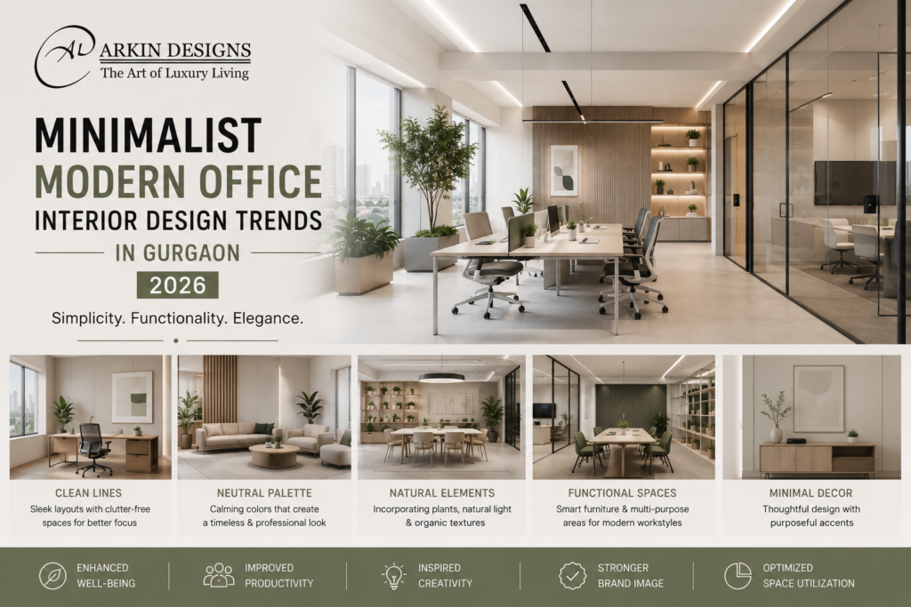 Modern Office Interior Design Trends in Gurgaon to Watch in 2026