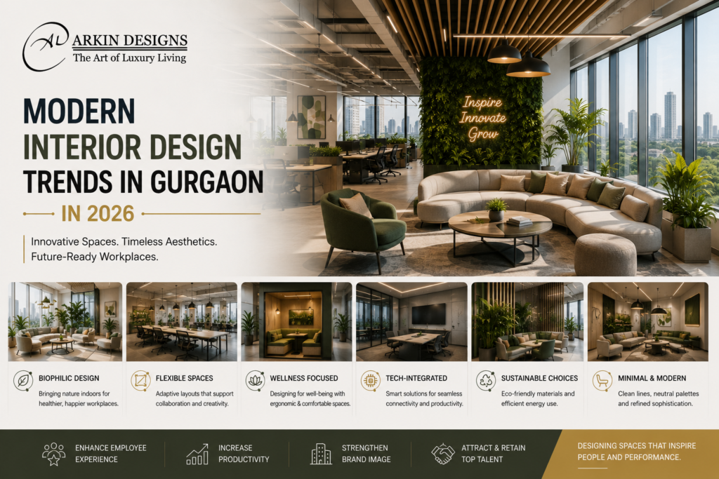 modern interior design trends in Gurgaon in 2026