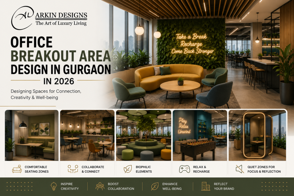 Office Breakout Area Design in Gurgaon in 2026