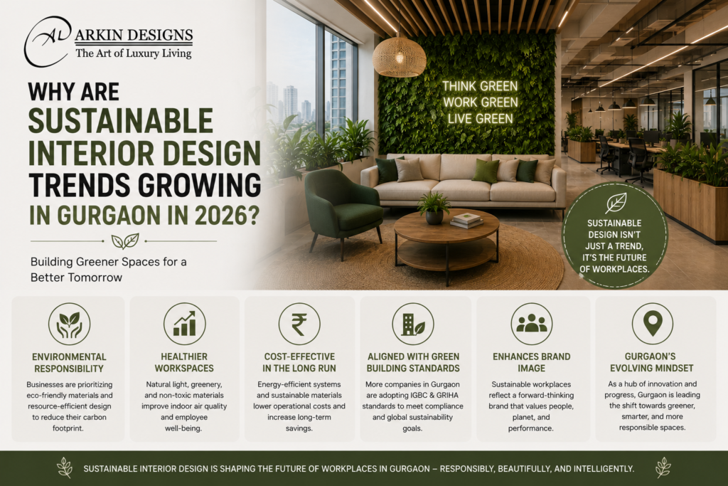 modern interior design trends in Gurgaon in 2026
