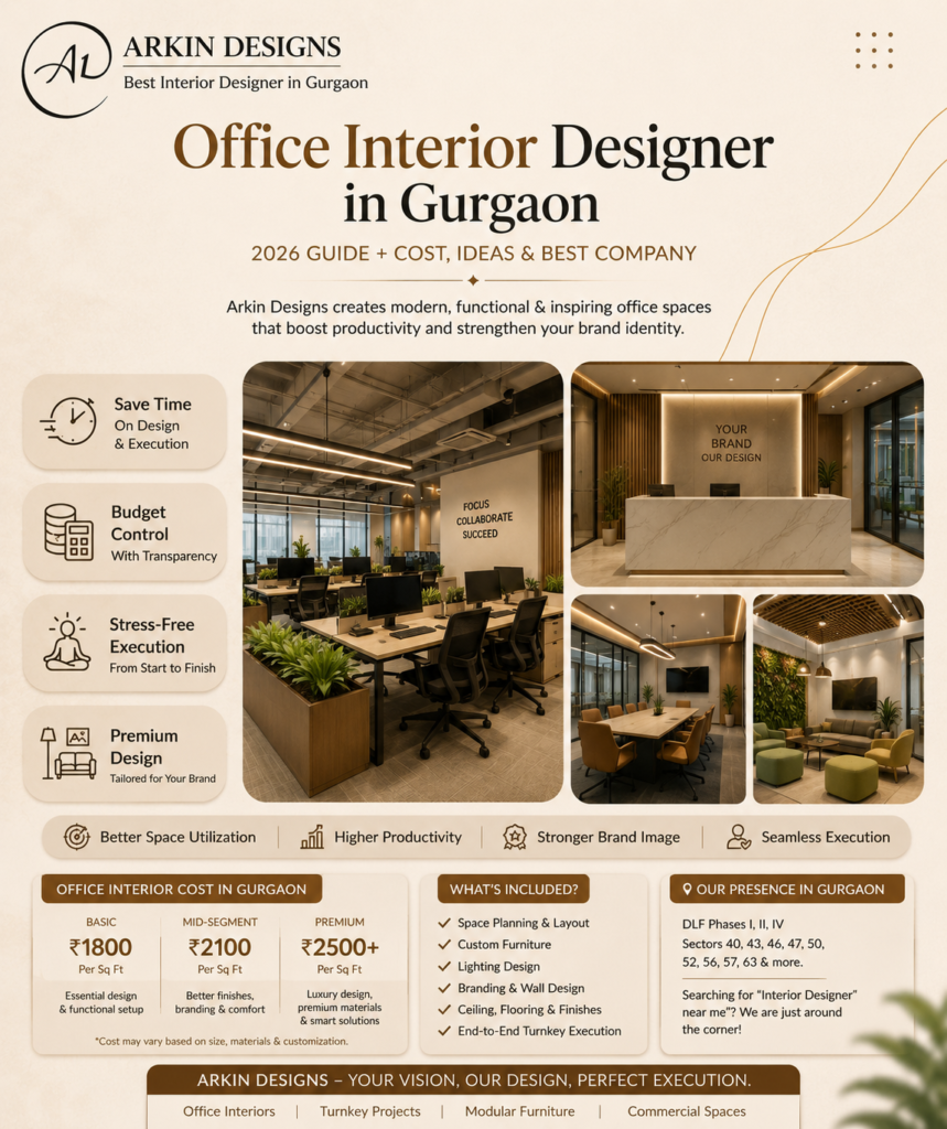 office interior designer in Gurgaon 