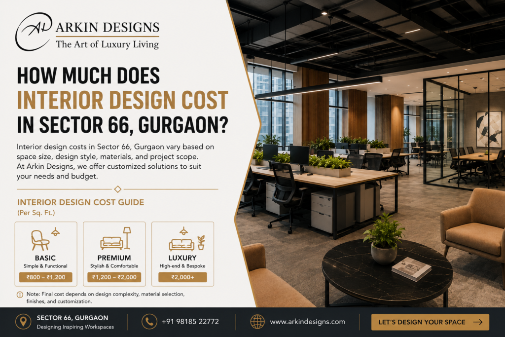 How Much Does Interior Design Cost in Sector 66, Gurgaon? 