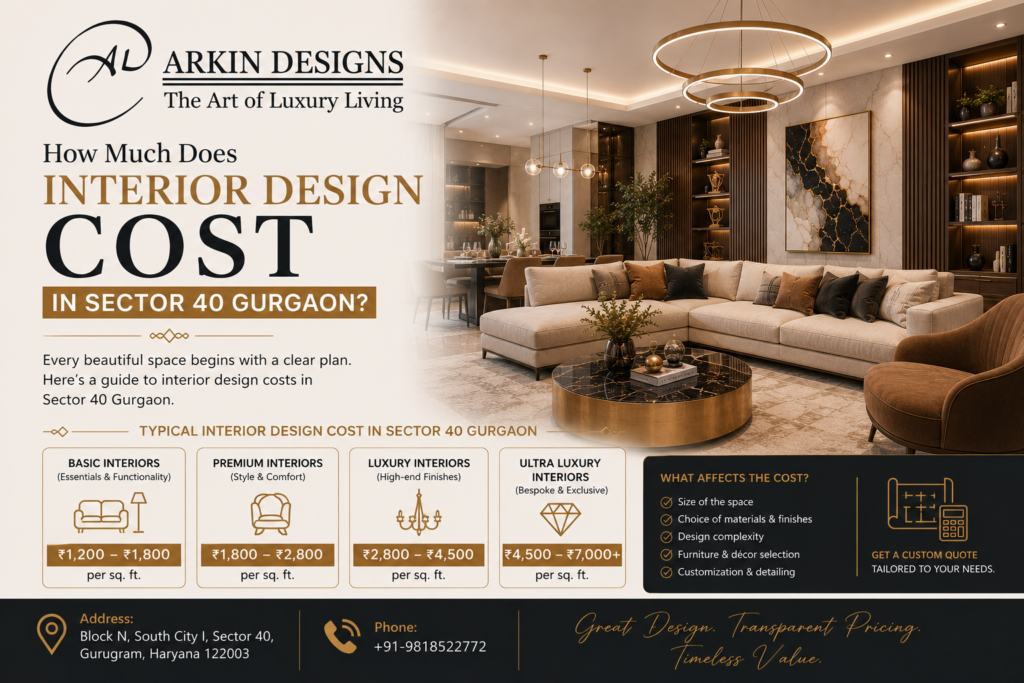 best interior designer in Sector 40 Gurgaon