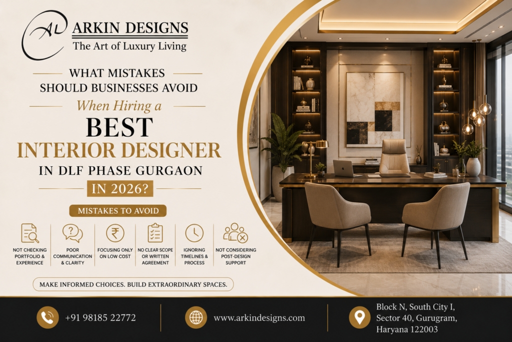 Best Interior Designer in DLF Phase Gurgaon in 2026