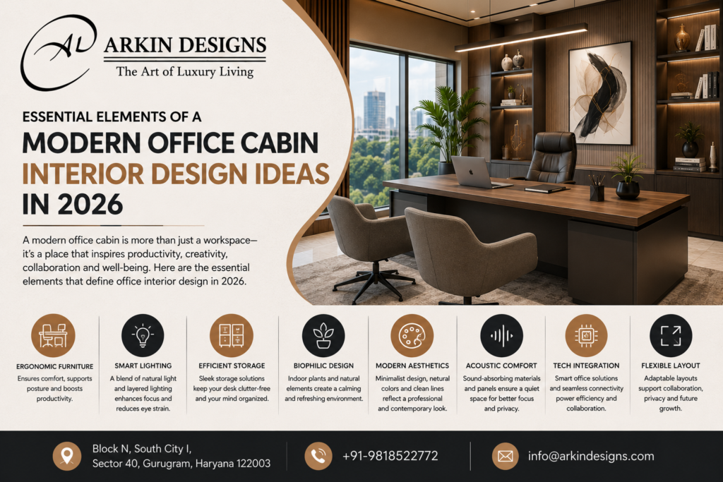 Essential Elements of a Modern Office Cabin Interior Design Ideas in 2026