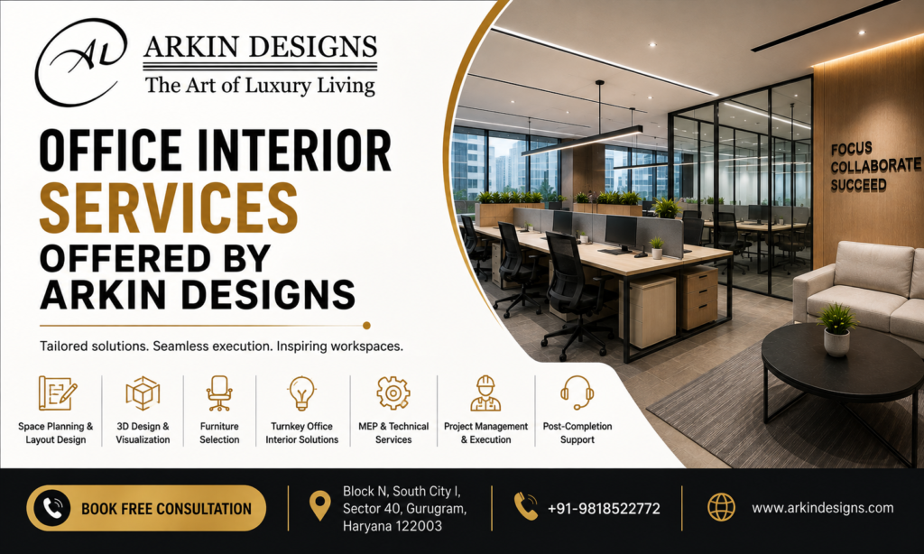 Office Interior Services Offered by Arkin DesignsÂ