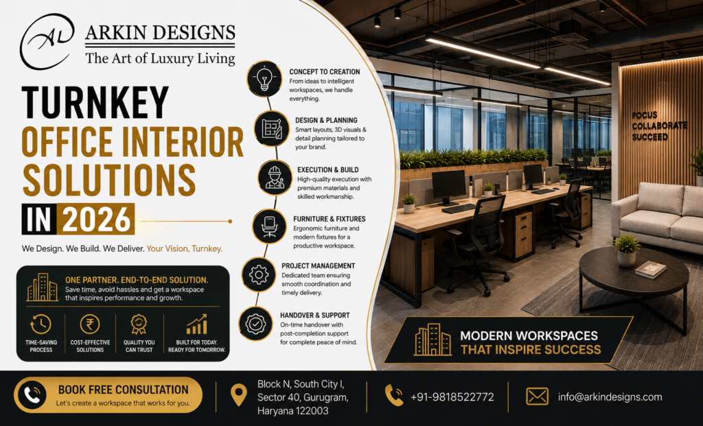 Turnkey Office Interior Solutions in 2026Â